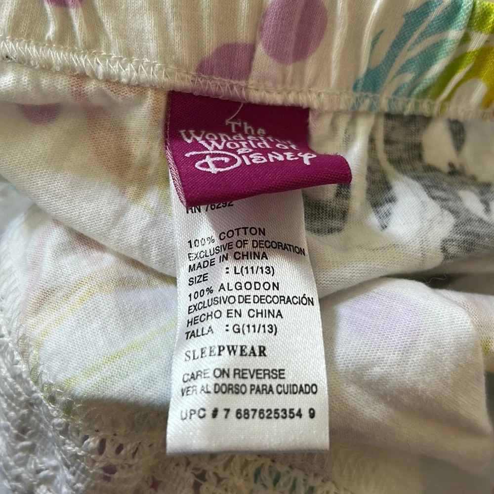 Large Disney 100% cotton flower Bambi pajama capri pants